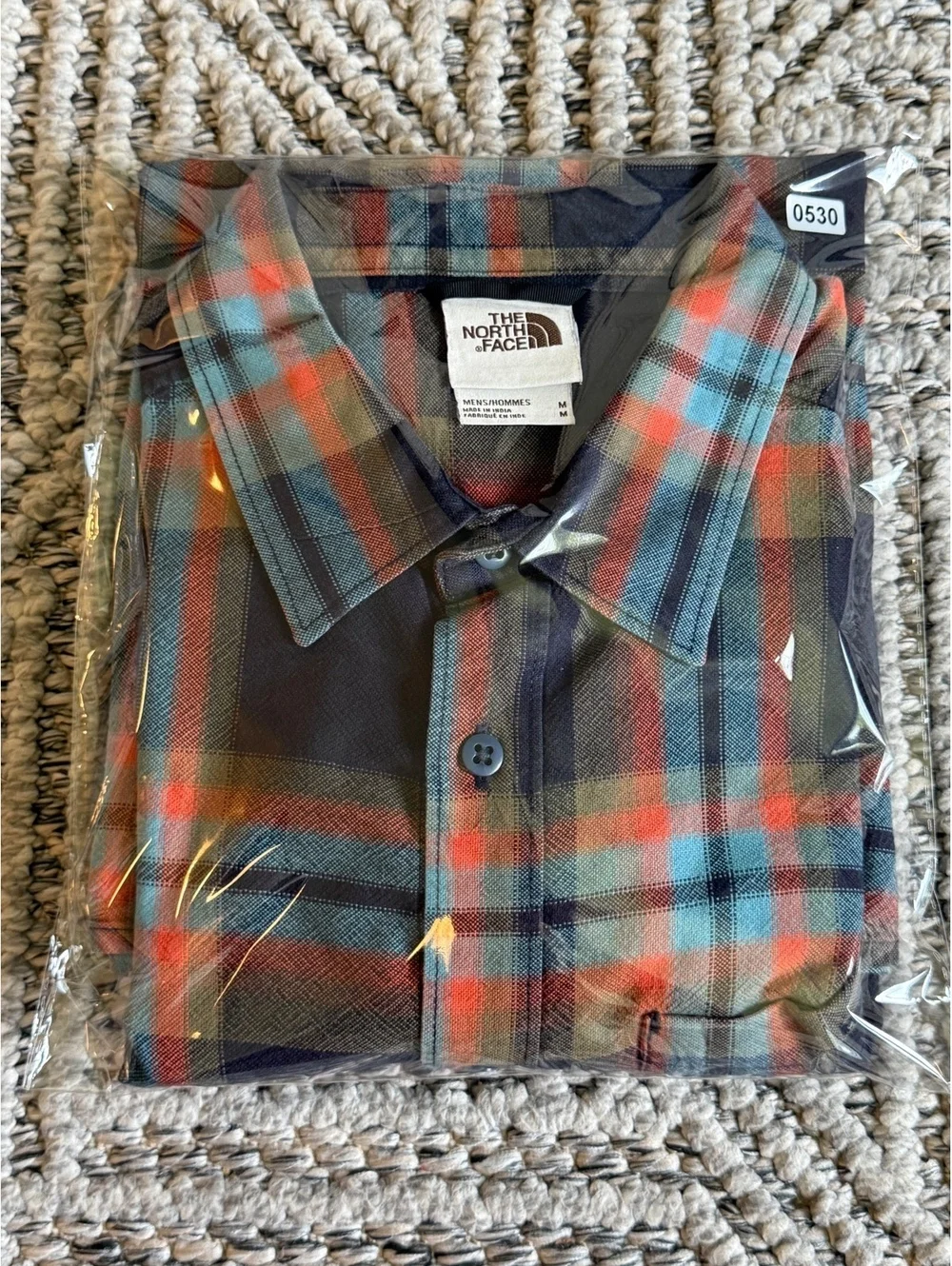 The North Face Men's Medium Plaid Button-Up Shirt